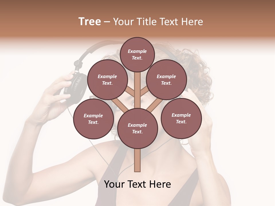 Girl Party Space PowerPoint Template