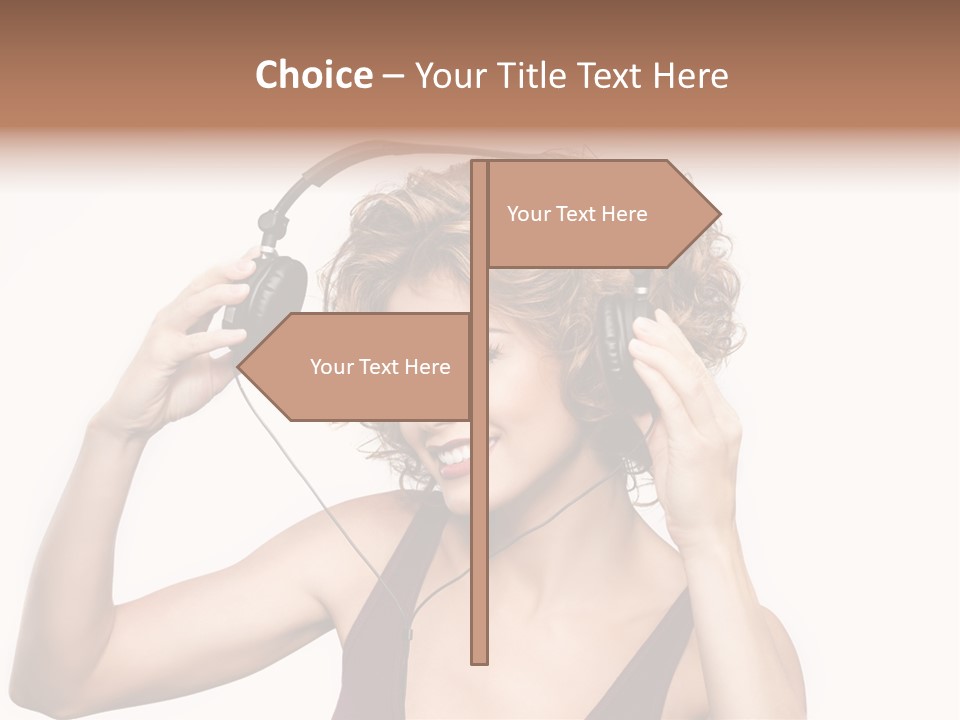 Girl Party Space PowerPoint Template