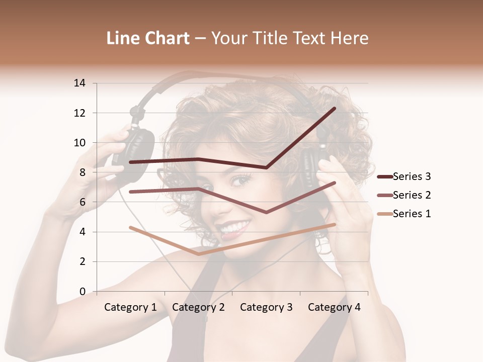 Girl Party Space PowerPoint Template