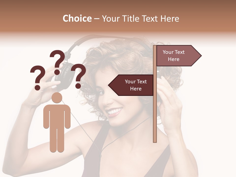 Girl Party Space PowerPoint Template