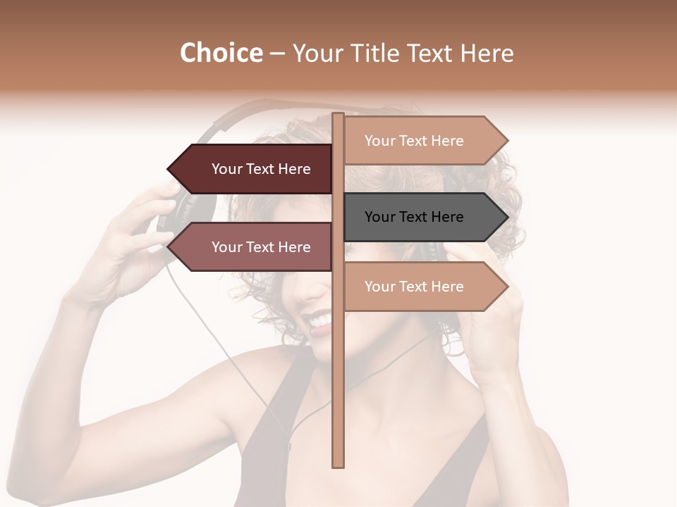 Girl Party Space PowerPoint Template