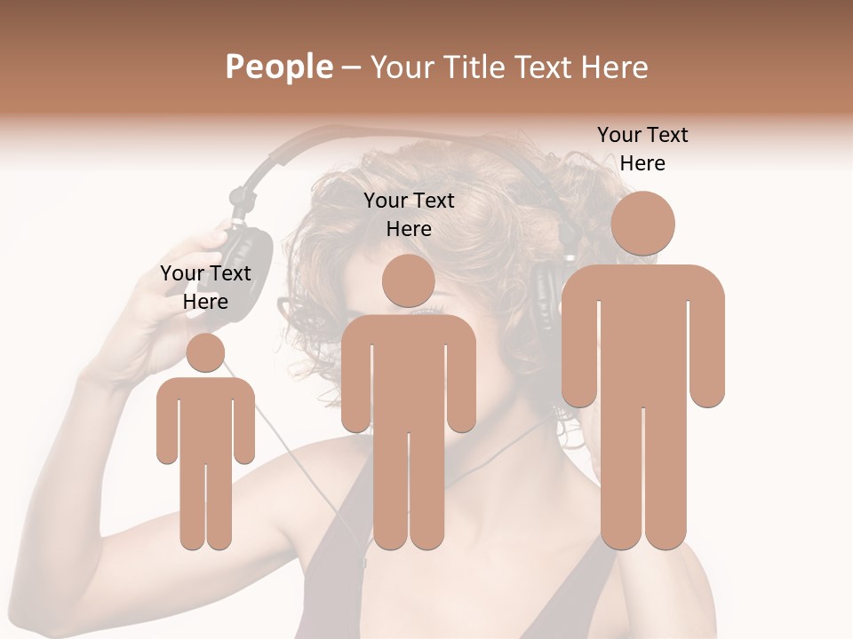 Girl Party Space PowerPoint Template