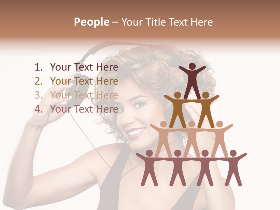 Girl Party Space PowerPoint Template