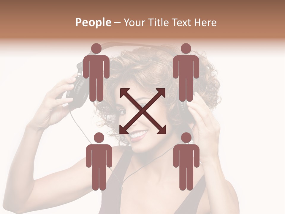 Girl Party Space PowerPoint Template