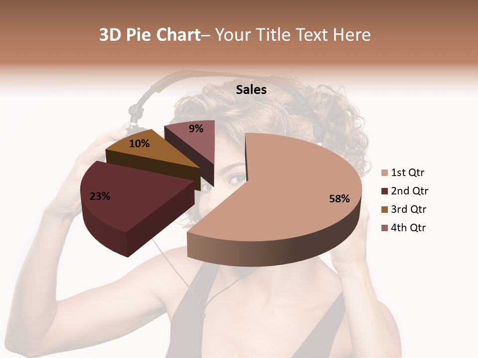 Girl Party Space PowerPoint Template