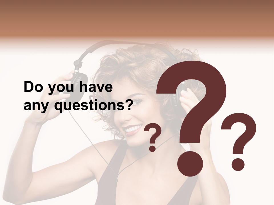 Girl Party Space PowerPoint Template