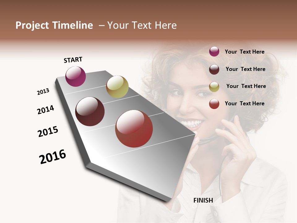 Pretty Consultant Online PowerPoint Template