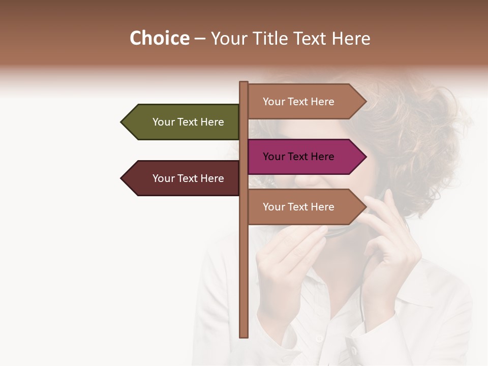 Pretty Consultant Online PowerPoint Template