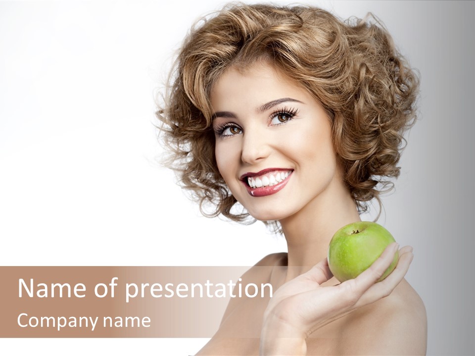 Young Youth Isolated PowerPoint Template