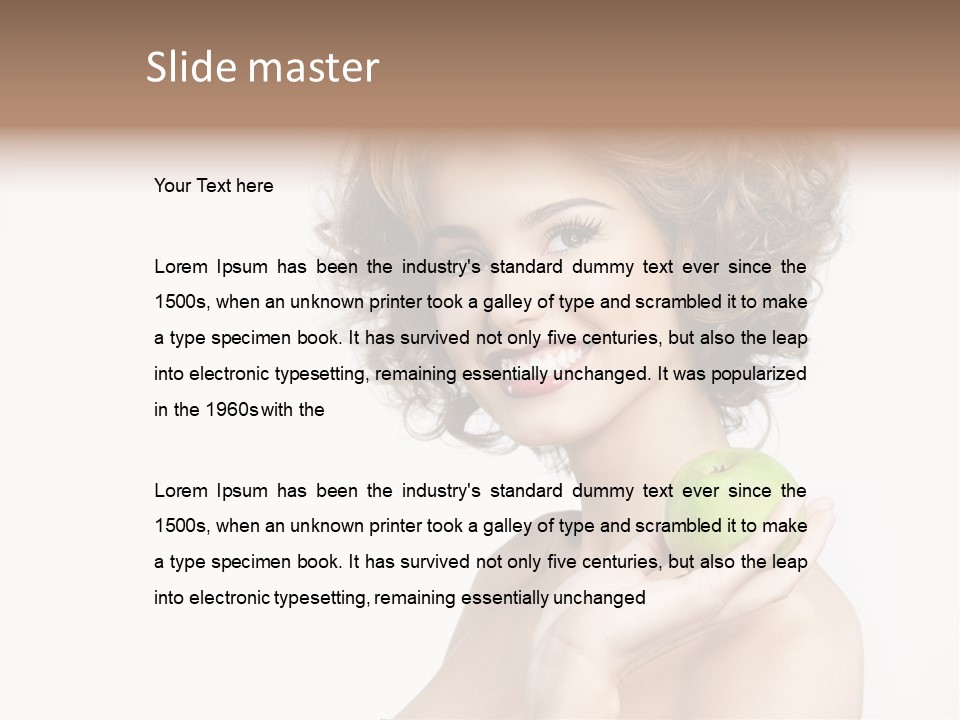 Young Youth Isolated PowerPoint Template