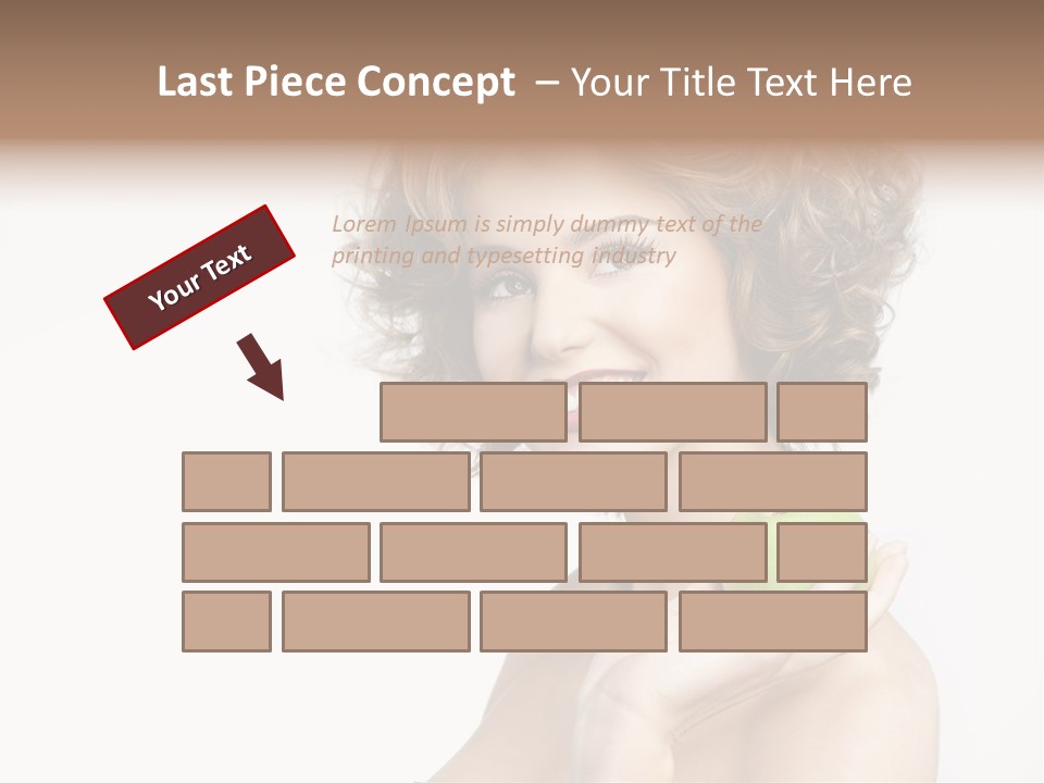 Young Youth Isolated PowerPoint Template