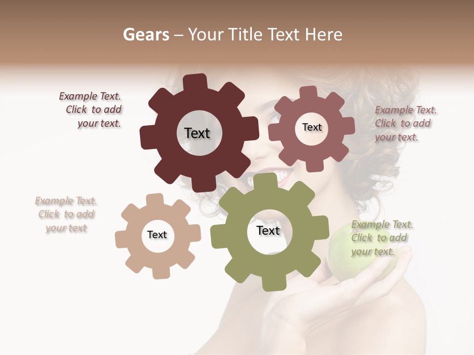 Young Youth Isolated PowerPoint Template