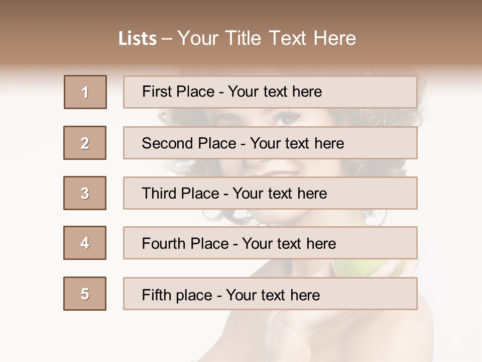 Young Youth Isolated PowerPoint Template