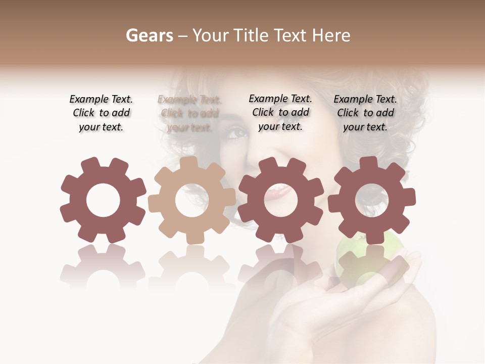 Young Youth Isolated PowerPoint Template