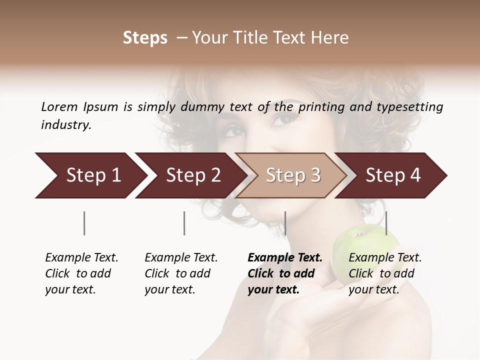 Young Youth Isolated PowerPoint Template