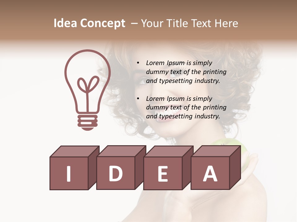 Young Youth Isolated PowerPoint Template