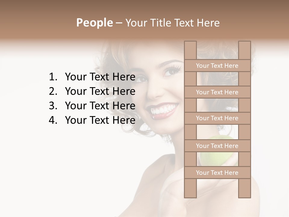 Young Youth Isolated PowerPoint Template