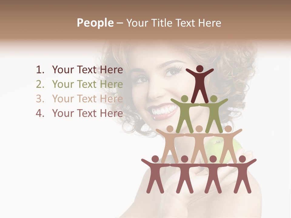 Young Youth Isolated PowerPoint Template