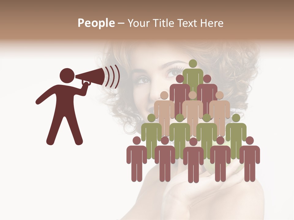 Young Youth Isolated PowerPoint Template