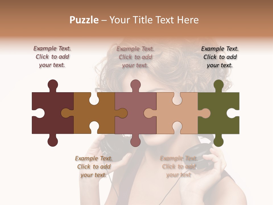 Romantic Headphone  PowerPoint Template