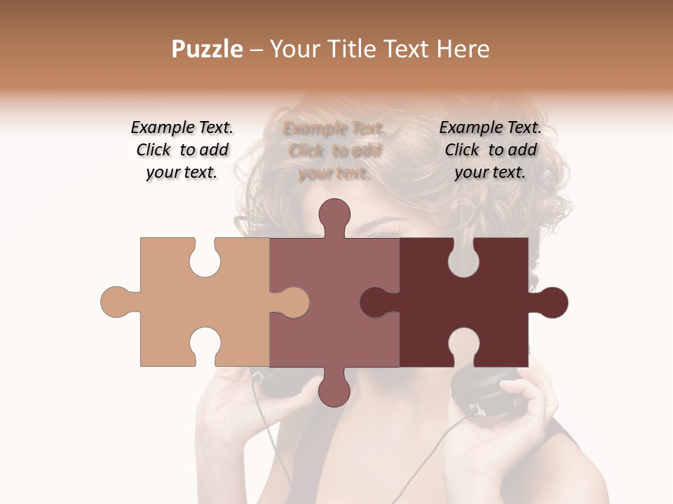 Romantic Headphone  PowerPoint Template