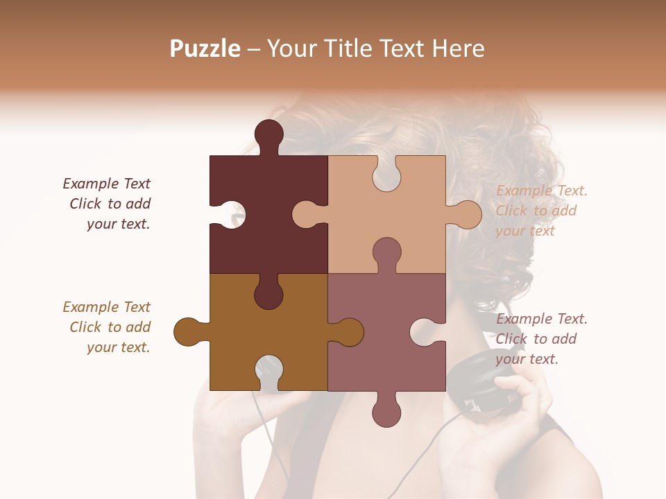 Romantic Headphone  PowerPoint Template