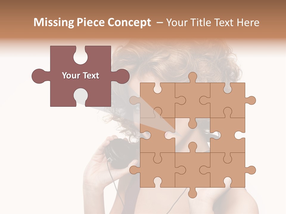 Romantic Headphone  PowerPoint Template