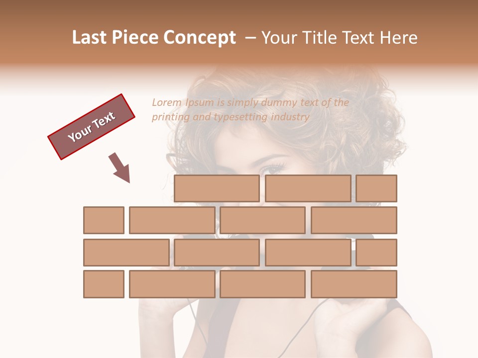 Romantic Headphone  PowerPoint Template