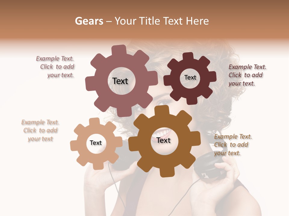 Romantic Headphone  PowerPoint Template