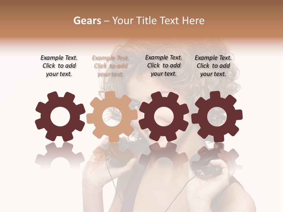 Romantic Headphone  PowerPoint Template