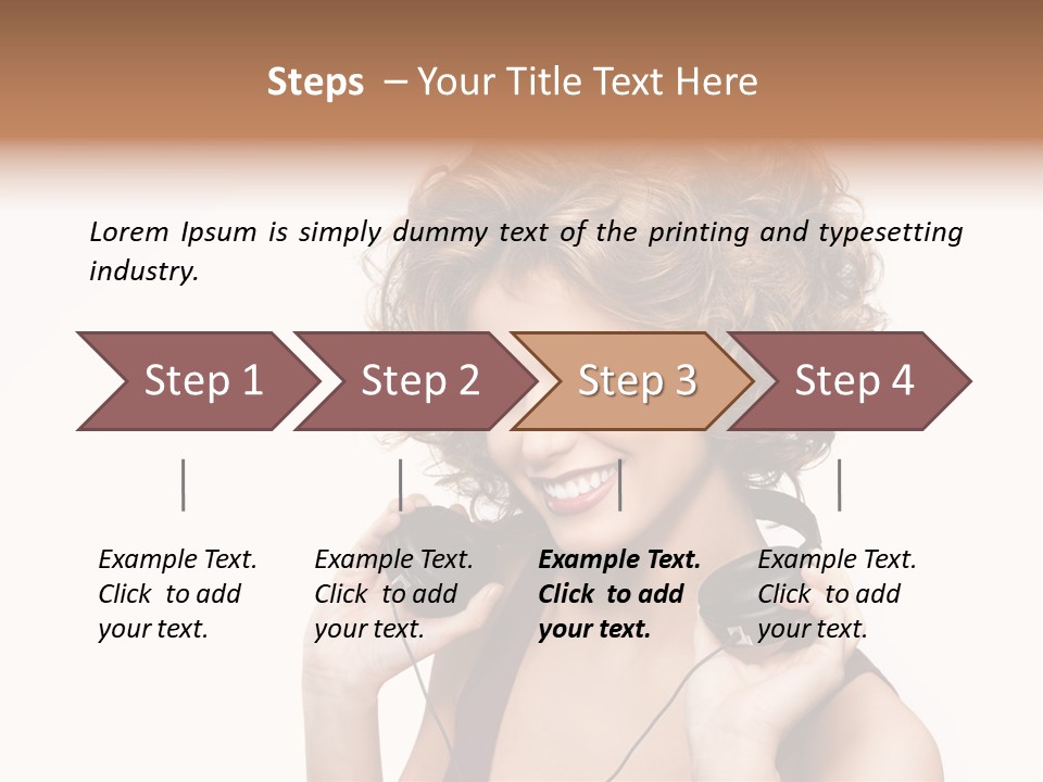 Romantic Headphone  PowerPoint Template