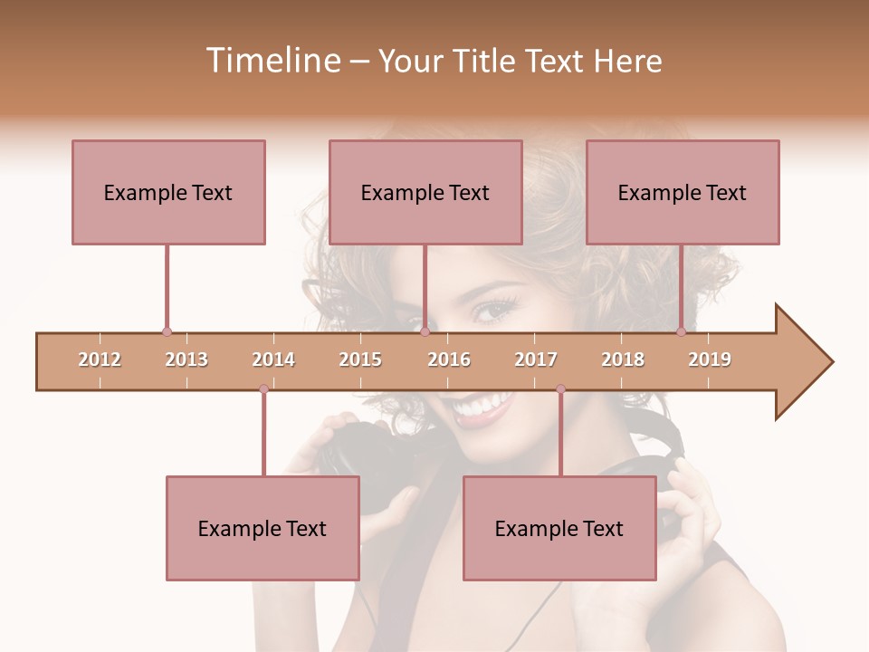 Romantic Headphone  PowerPoint Template