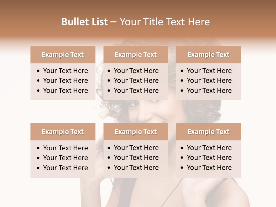 Romantic Headphone  PowerPoint Template