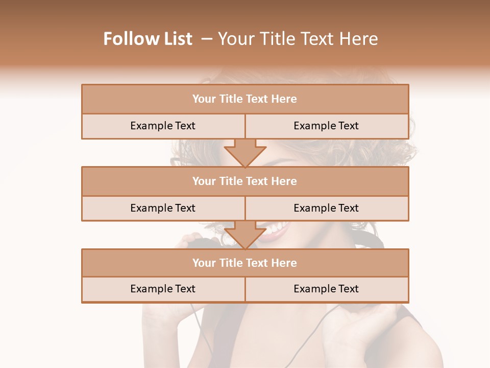 Romantic Headphone  PowerPoint Template