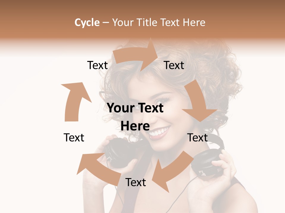 Romantic Headphone  PowerPoint Template