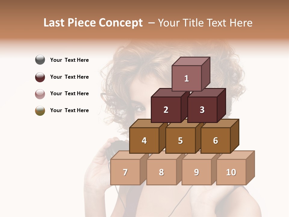 Romantic Headphone  PowerPoint Template