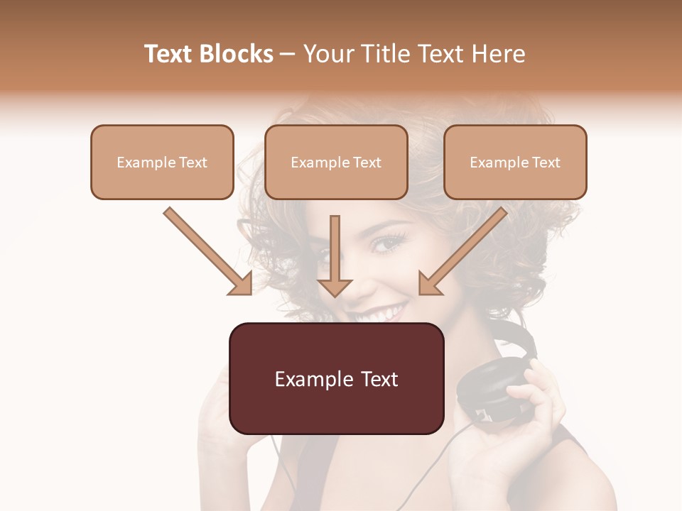 Romantic Headphone  PowerPoint Template