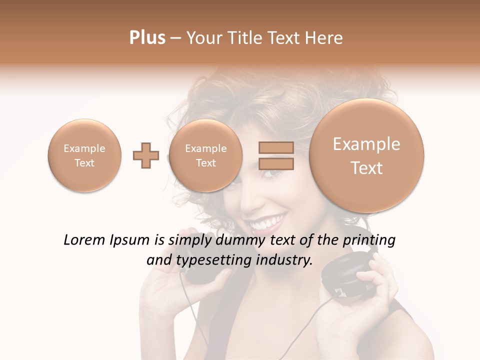 Romantic Headphone  PowerPoint Template