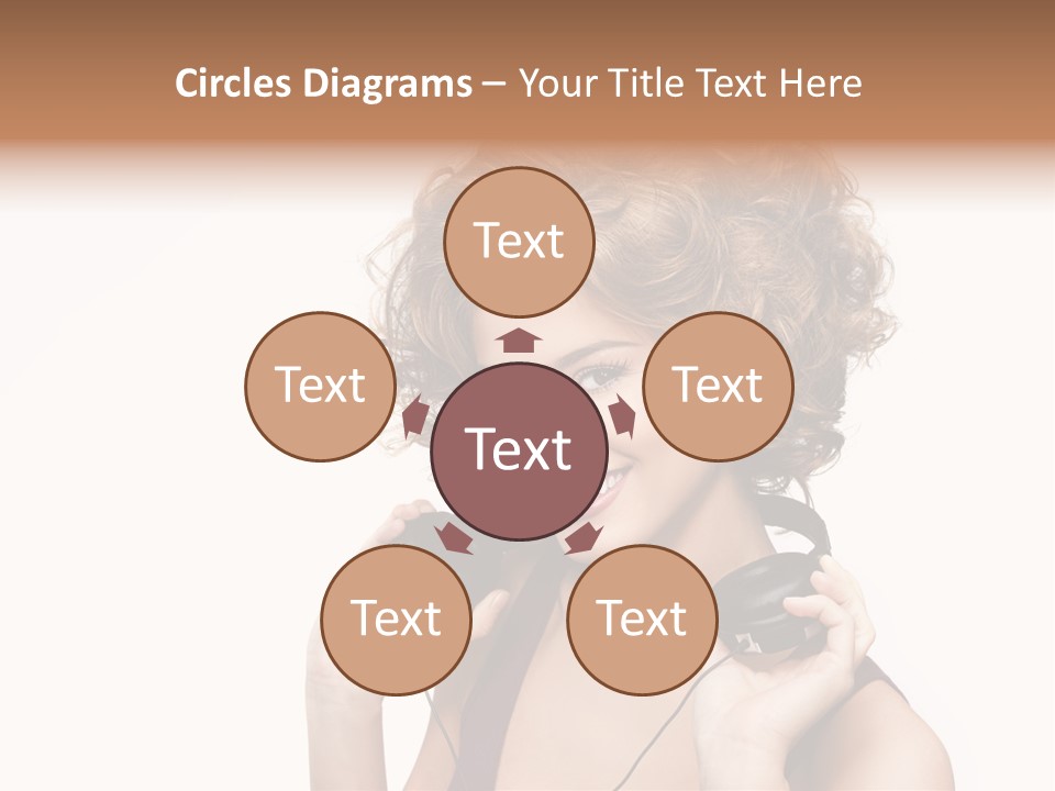 Romantic Headphone  PowerPoint Template