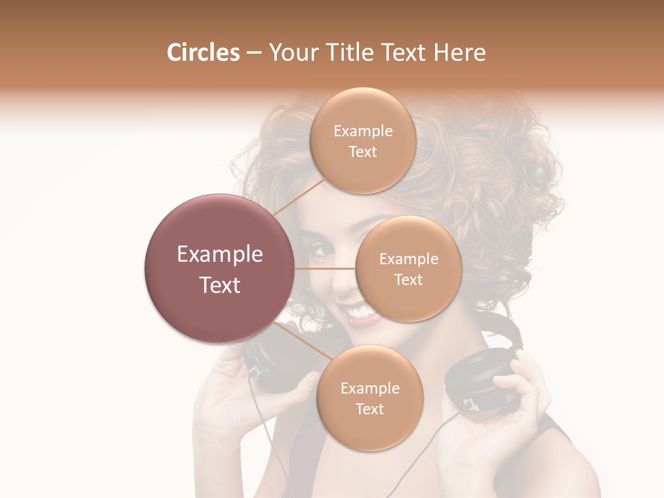 Romantic Headphone  PowerPoint Template