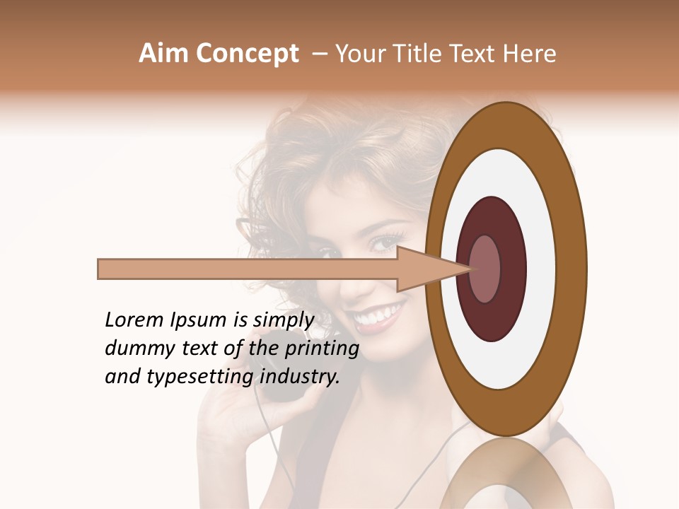 Romantic Headphone  PowerPoint Template