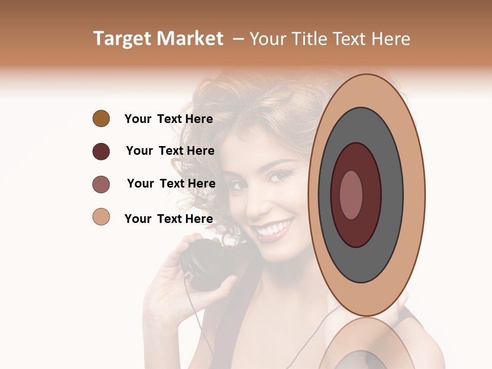 Romantic Headphone  PowerPoint Template