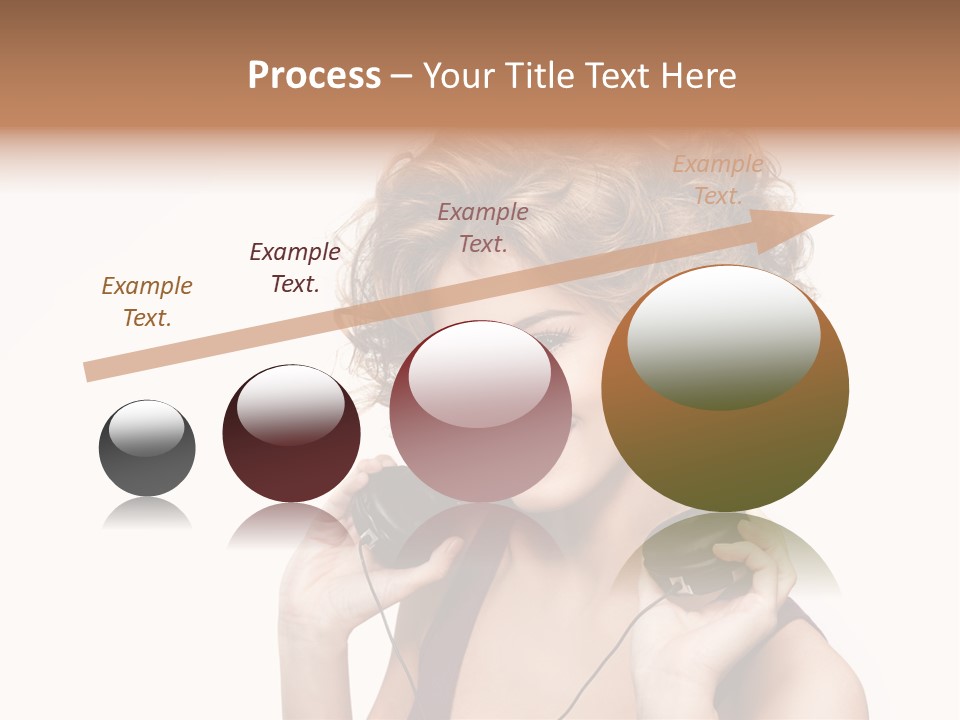 Romantic Headphone  PowerPoint Template