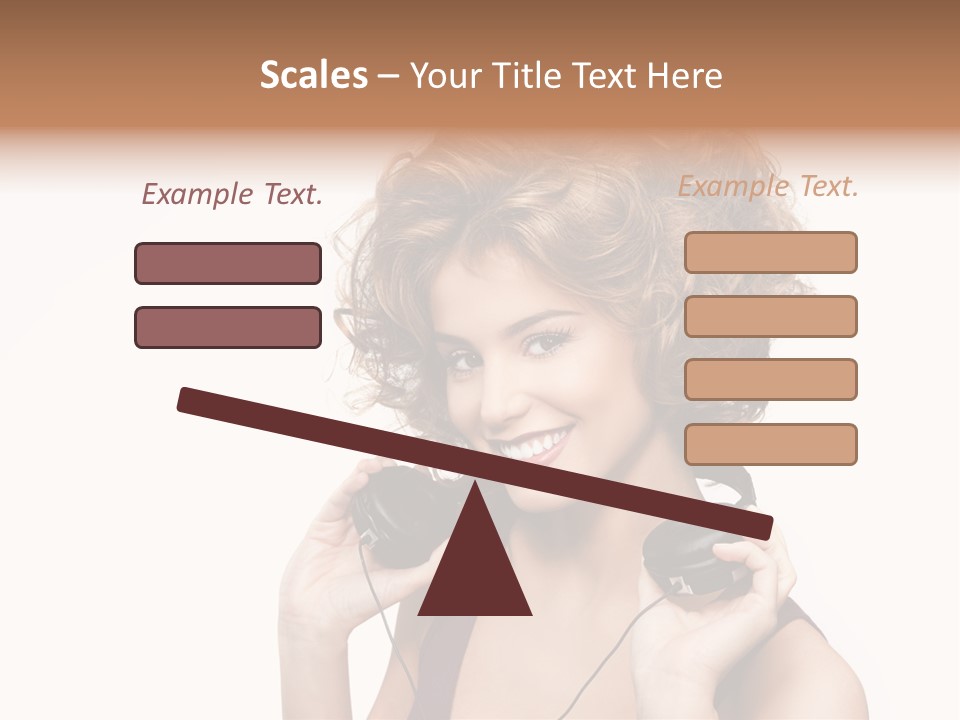 Romantic Headphone  PowerPoint Template