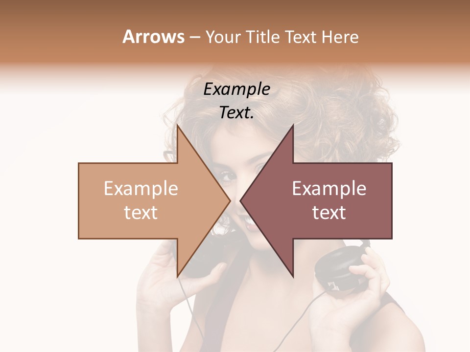 Romantic Headphone  PowerPoint Template