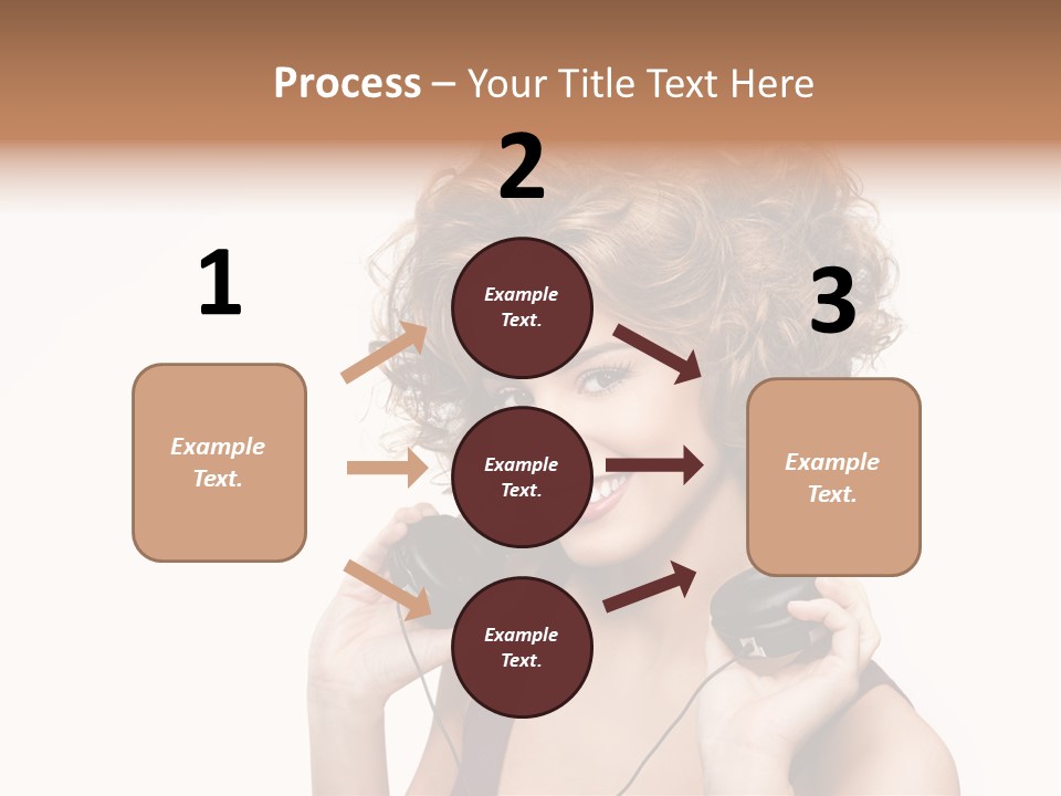 Romantic Headphone  PowerPoint Template