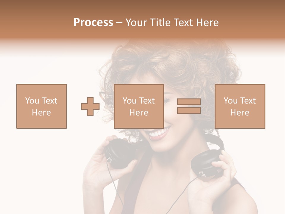 Romantic Headphone  PowerPoint Template