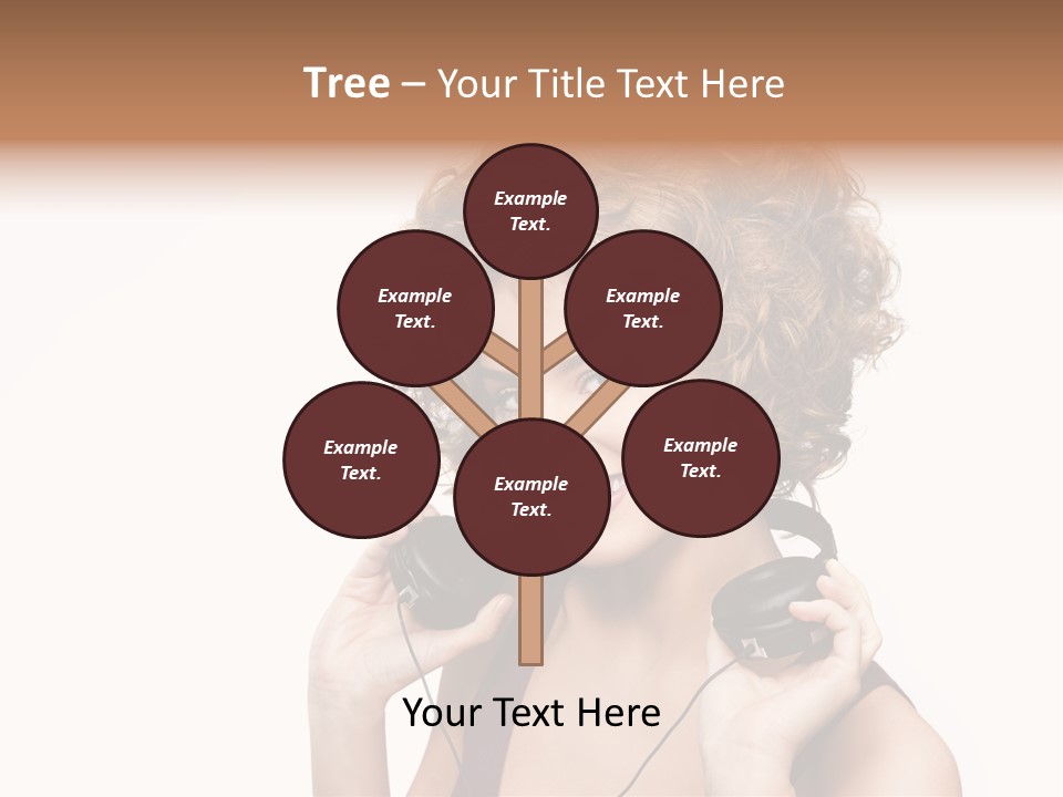 Romantic Headphone  PowerPoint Template