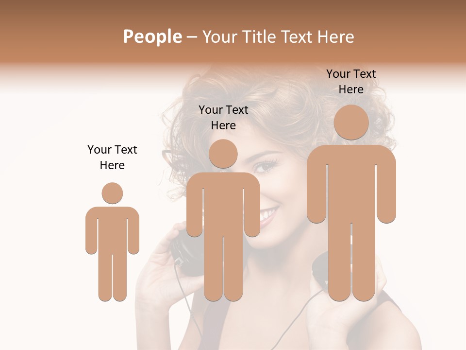 Romantic Headphone  PowerPoint Template