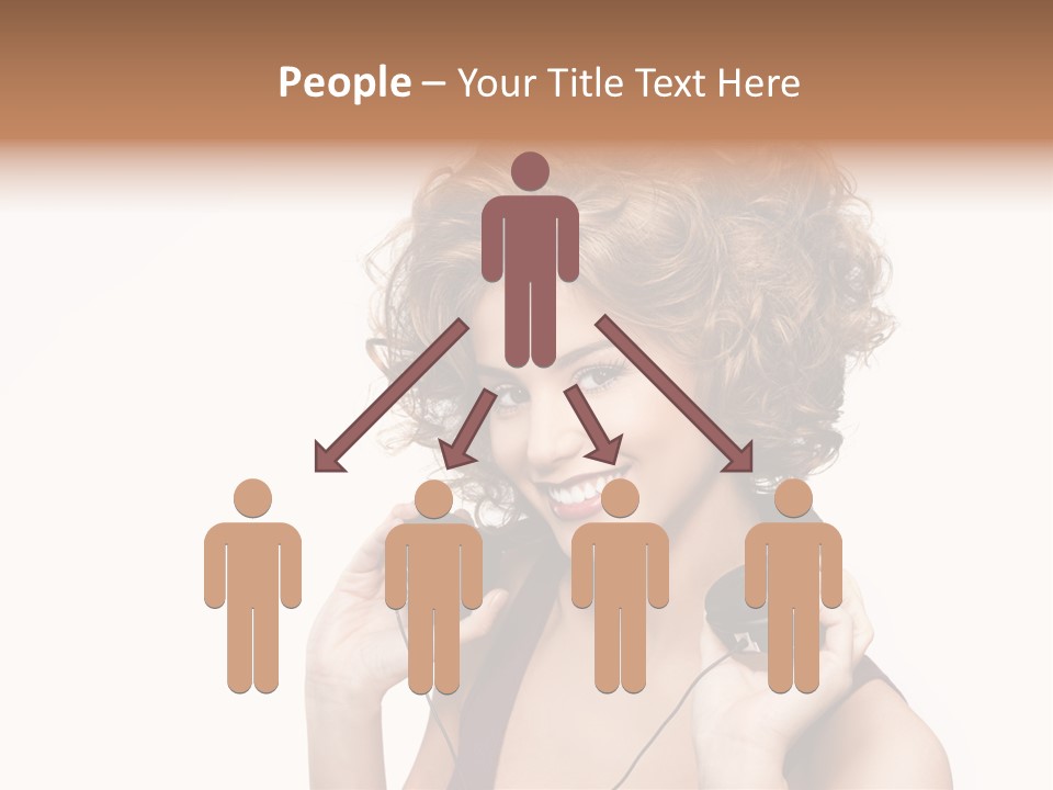 Romantic Headphone  PowerPoint Template